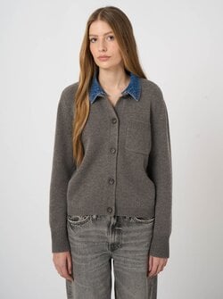 CARDIGAN AVEC COL