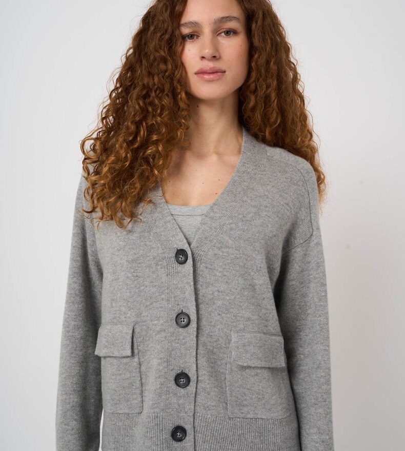 CARDIGAN EN MÉLANGE DE CACHEMIRE