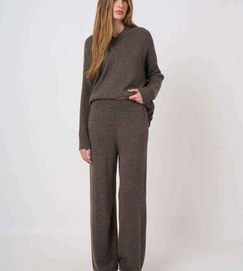 PANTALON EN LAINE DE MÉRINO