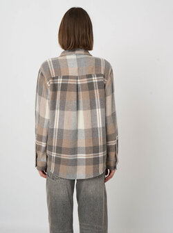 VESTE-CHEMISE À CARREAUX