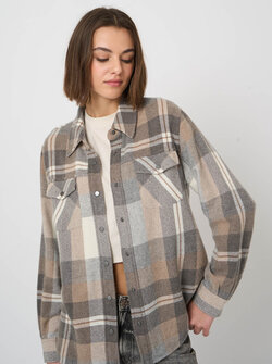 CHECK SHIRT JACKET