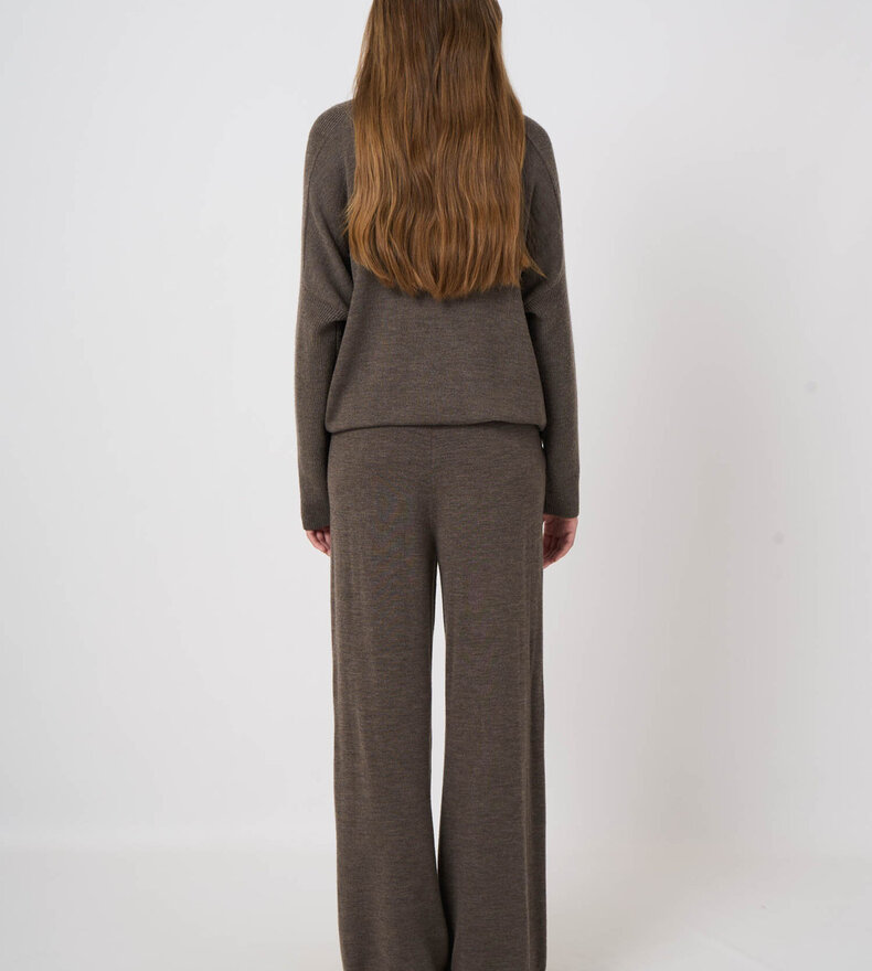 PANTALON EN LAINE DE MÉRINO