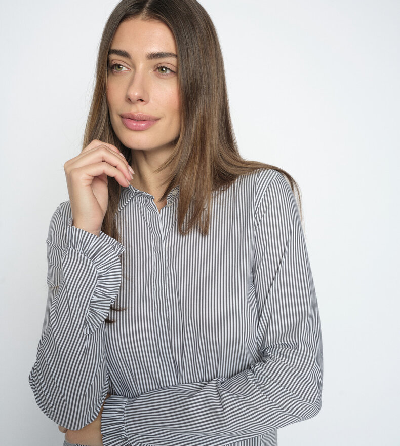 MMMATTIE FLIP STRIPE SHIRT