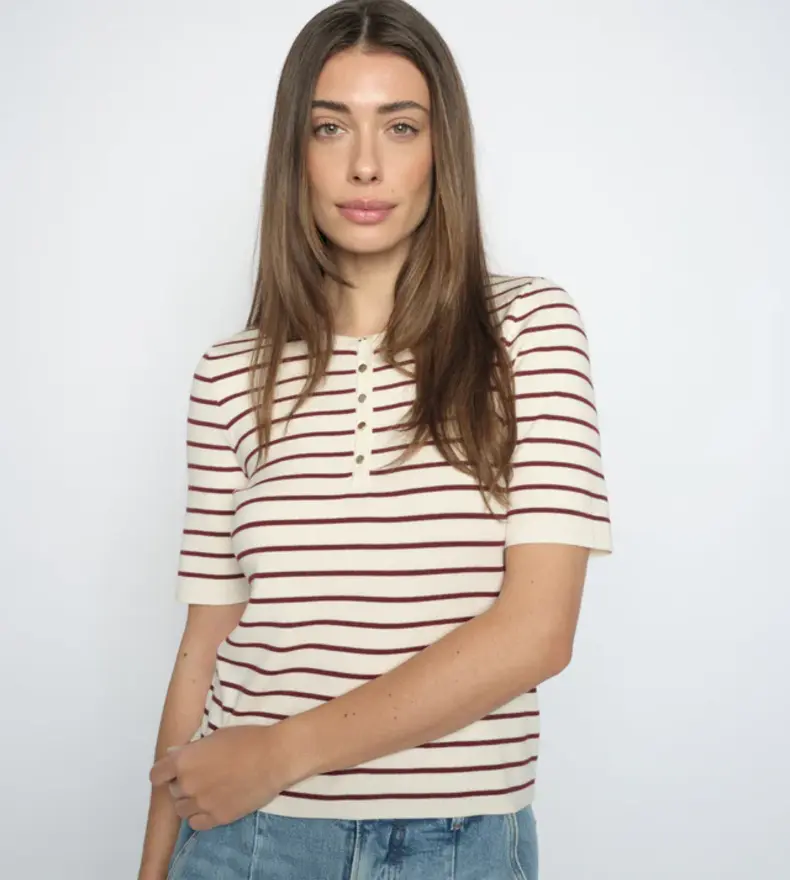 MMALIZ CALIZ STRIPE SS KNIT