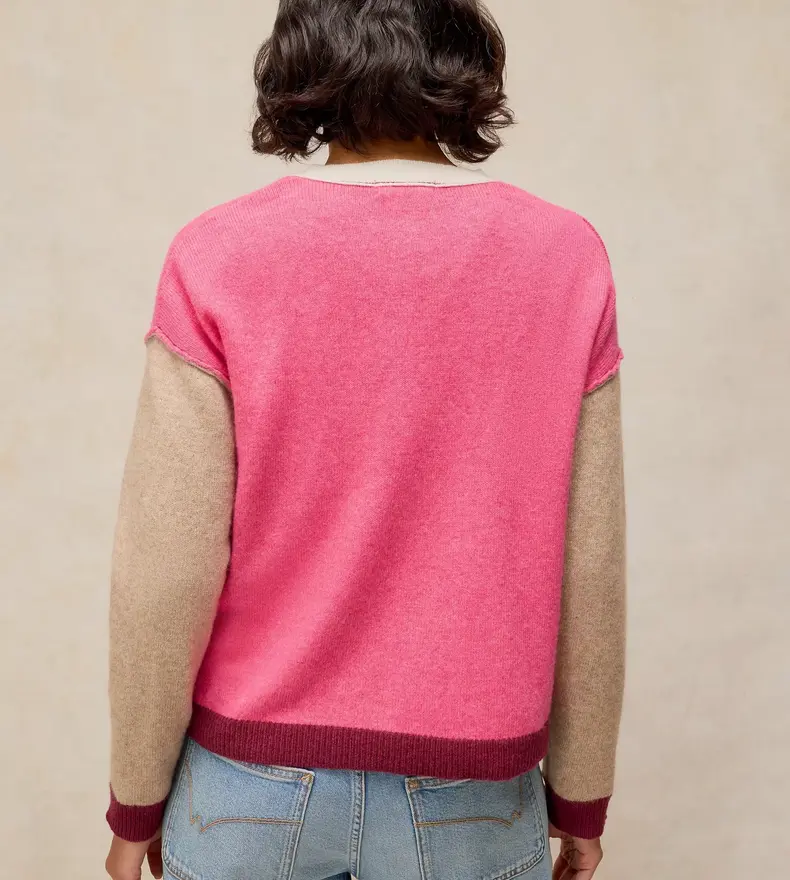 SANSA COLOURBLOCK CARDI