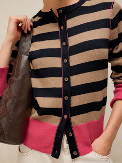 LOIS STRIPE CARDI