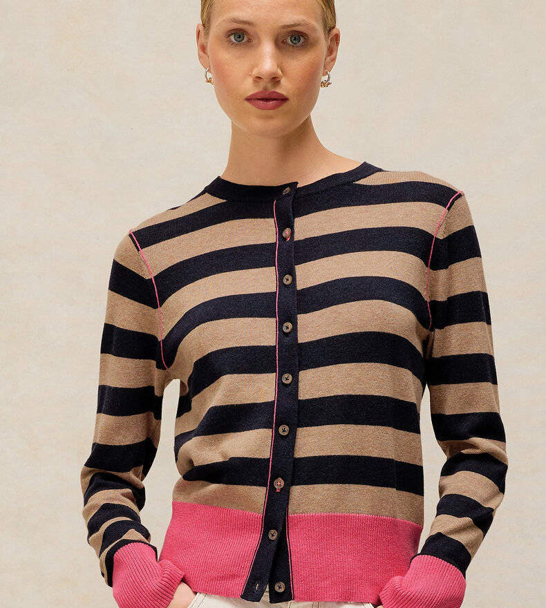 LOIS STRIPE CARDI