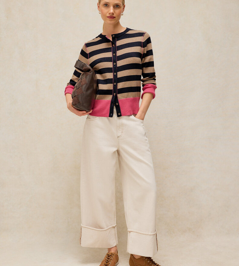 LOIS STRIPE CARDI