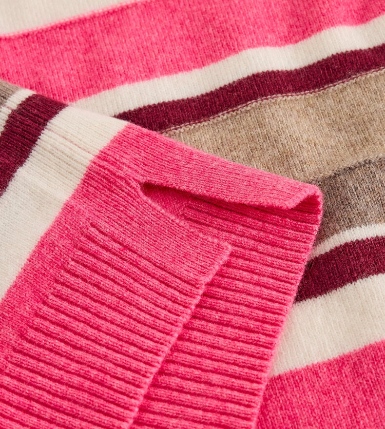 SANSA V NECK STRIPE SWEATER