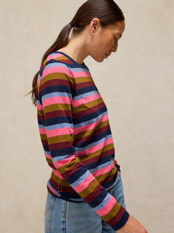 CLARA STRIPE LS TEE
