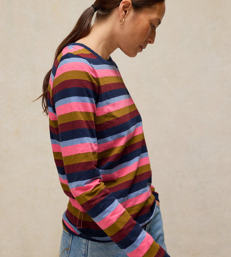 CLARA STRIPE LS TEE
