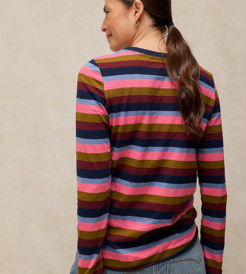 CLARA STRIPE LS TEE