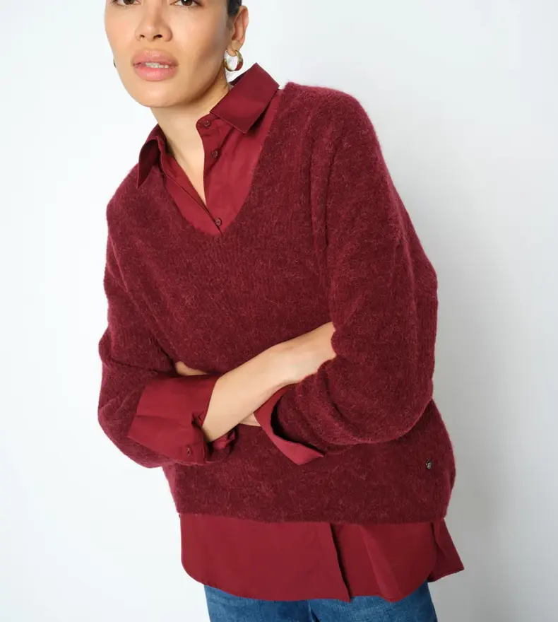 MMTHORA V-NECK KNIT