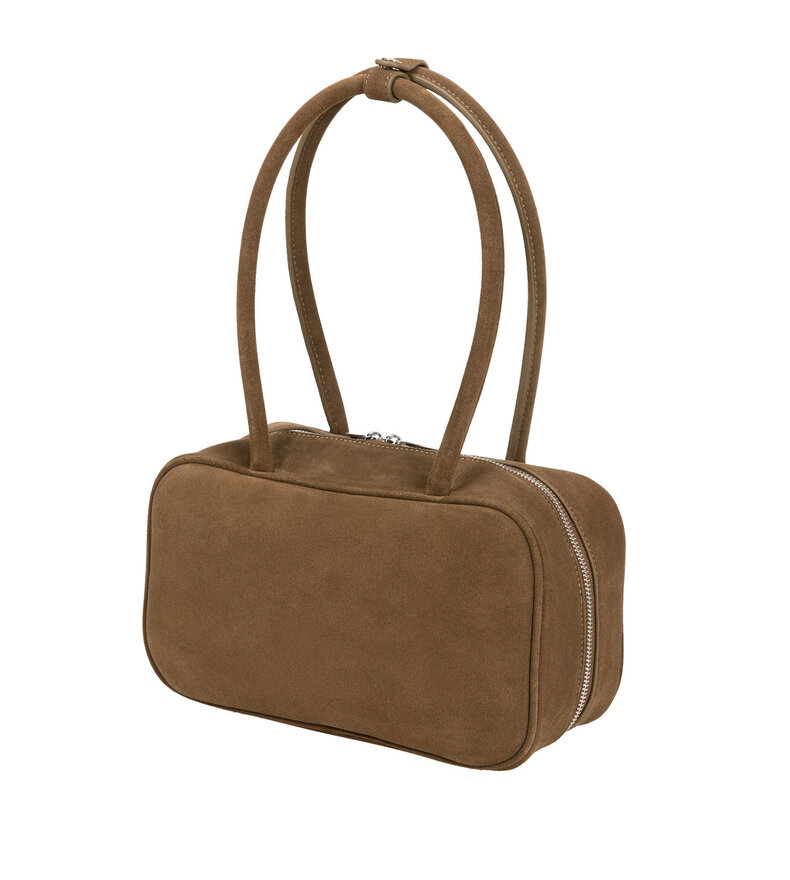 SUEDE BOWLING BAG