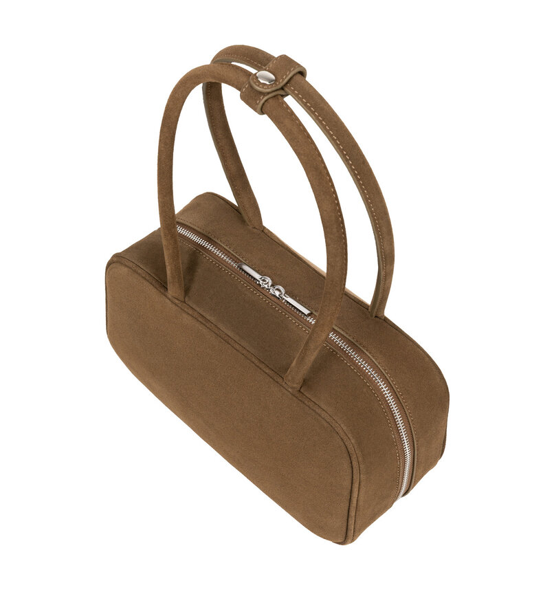 SUEDE BOWLING BAG