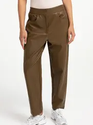 FAUX LEATHER TROUSER