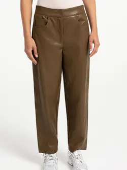 FAUX LEATHER TROUSER