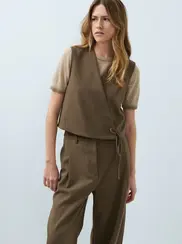 WOVEN GILET