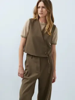 WOVEN GILET