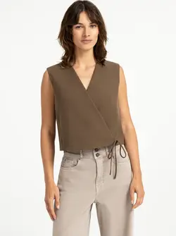 WOVEN GILET