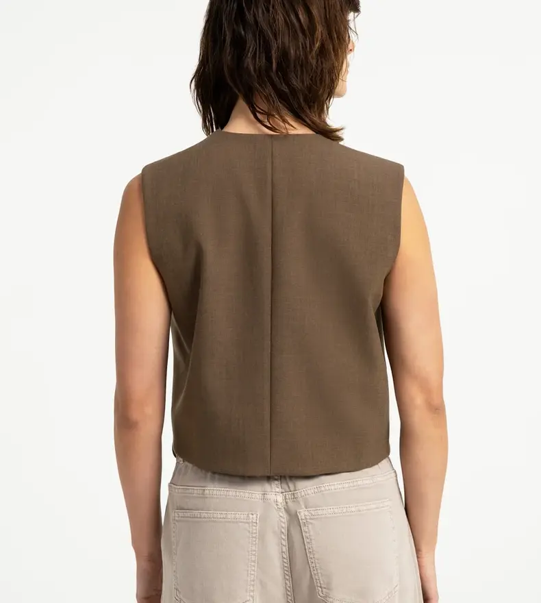 WOVEN GILET