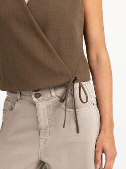 WOVEN GILET