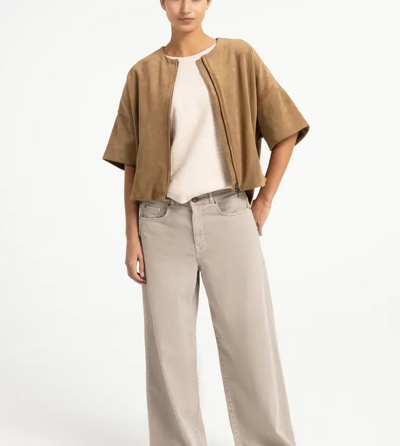SHORTSLEEVE SUEDINE JACKET
