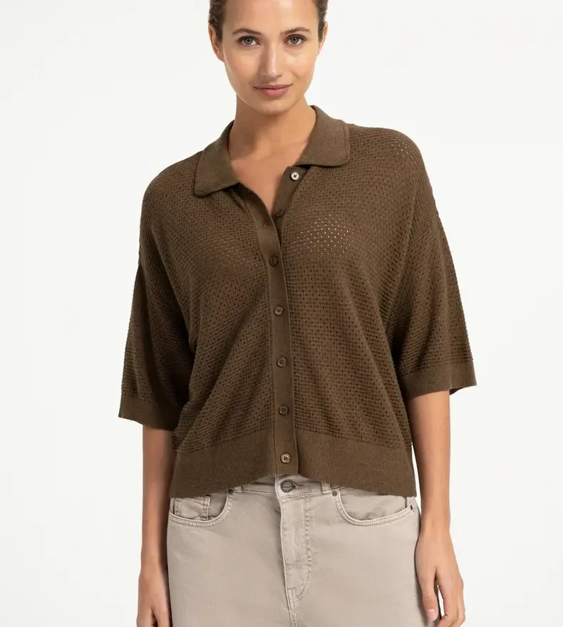 SHORT SLEEVE CARDIGAN