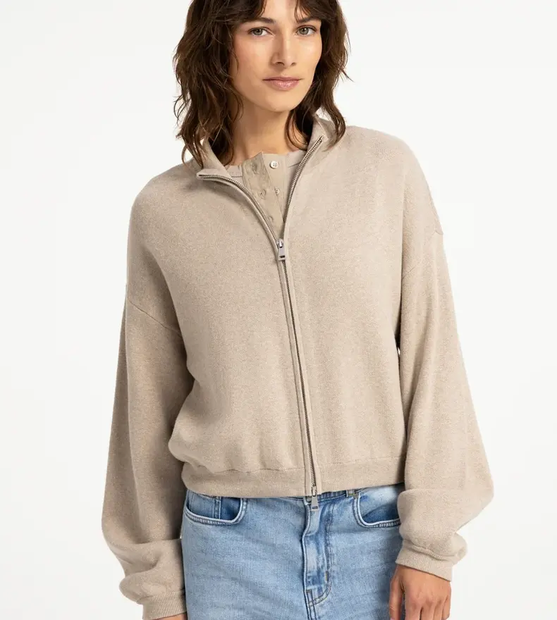ZIP UP CARDIGAN