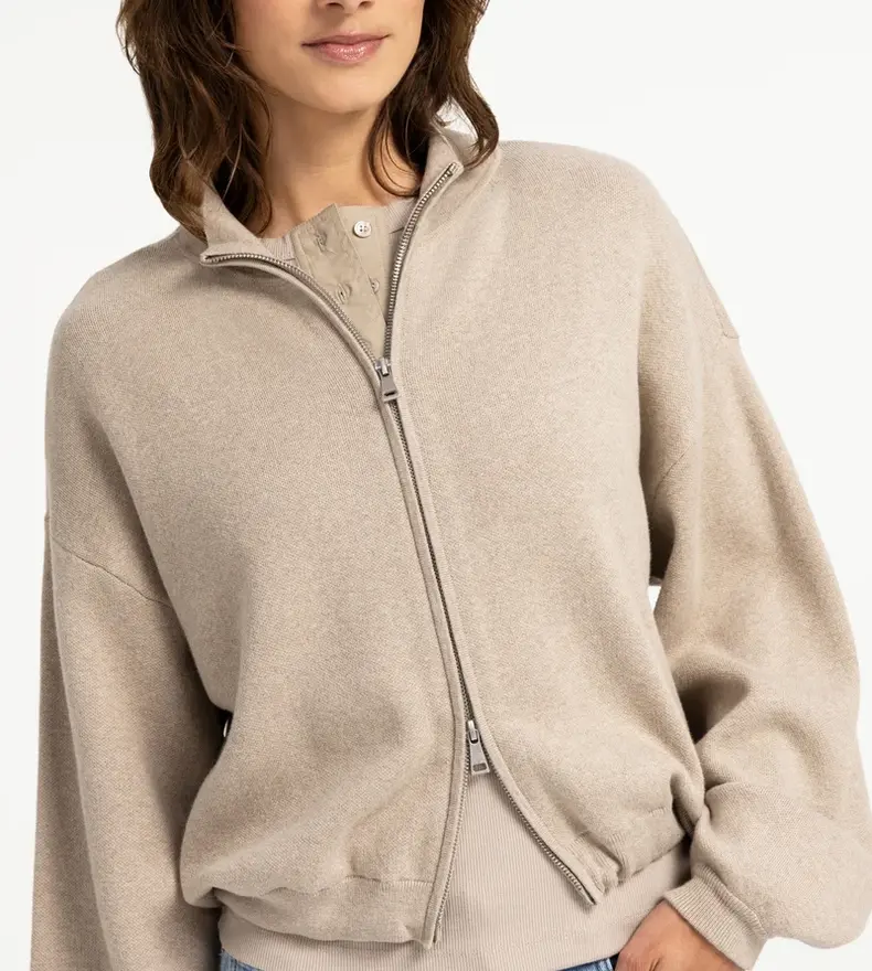 ZIP UP CARDIGAN