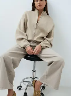ZIP UP CARDIGAN