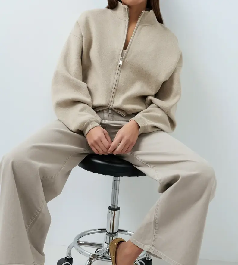 ZIP UP CARDIGAN