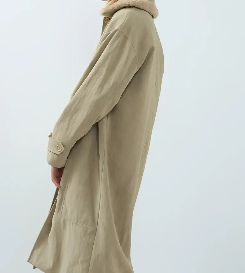 FAUX NUBUCK COAT