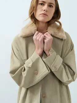 MANTEAU IMITATION NUBUCK