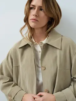 FAUX NUBUCK COAT