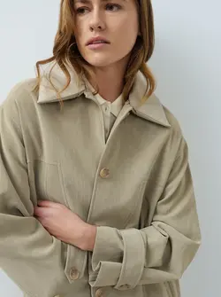 FAUX NUBUCK COAT