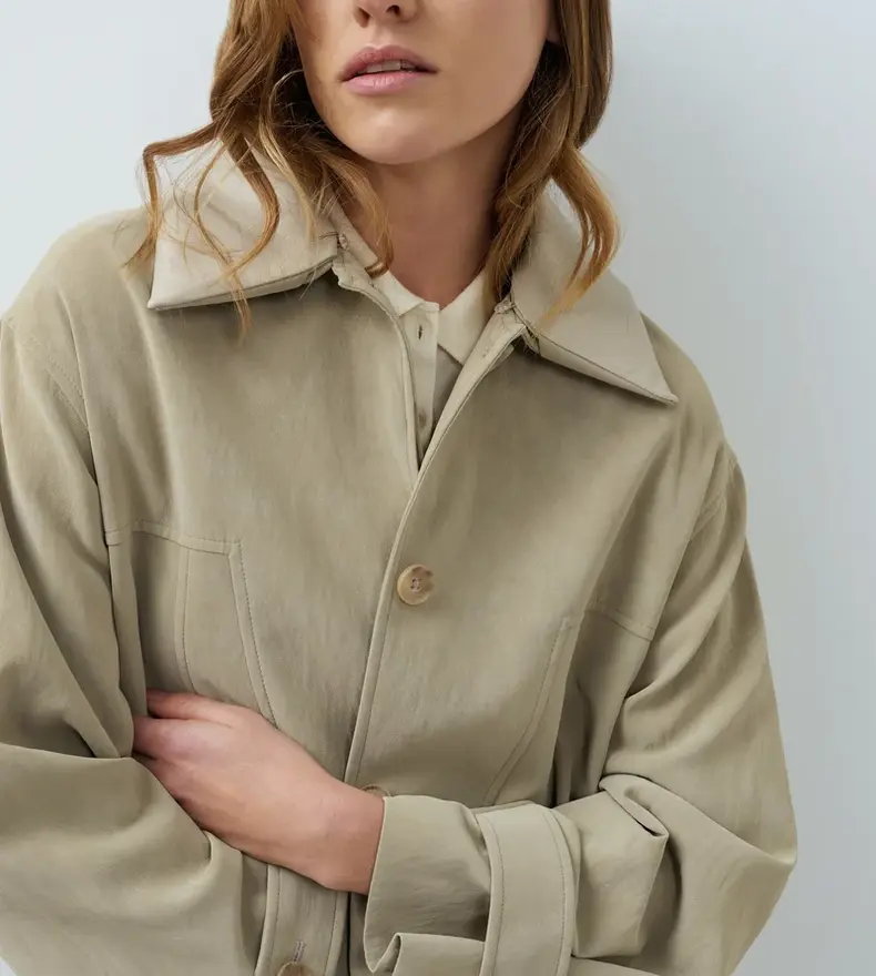 MANTEAU IMITATION NUBUCK