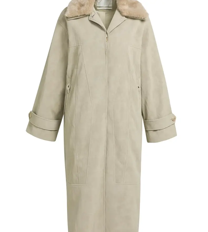 FAUX NUBUCK COAT