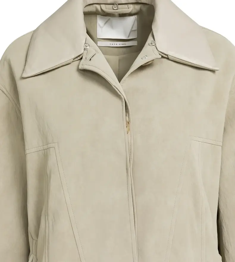 FAUX NUBUCK COAT