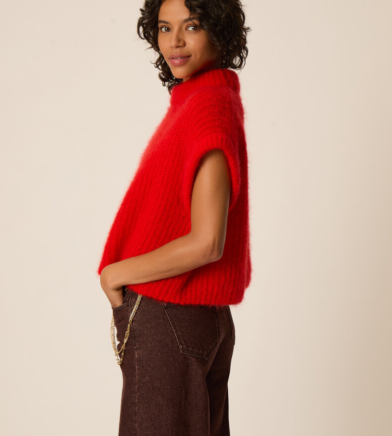 VESTE EN TRICOT ALIZE