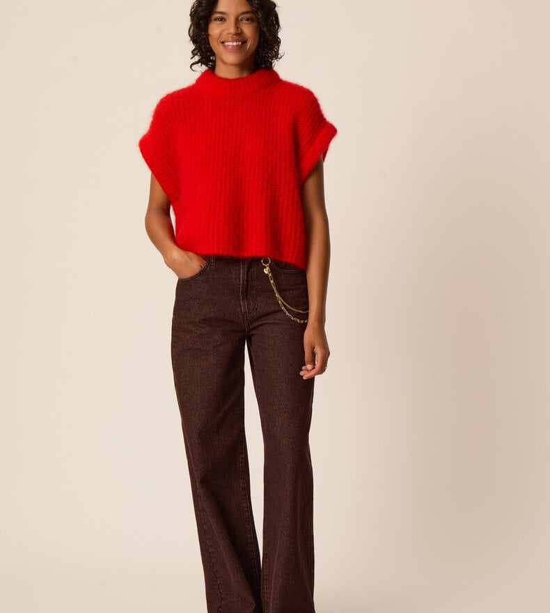 VESTE EN TRICOT ALIZE