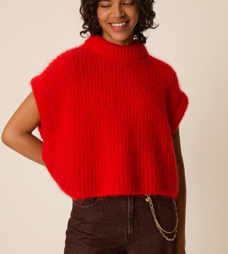 VESTE EN TRICOT ALIZE