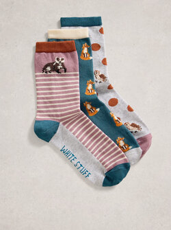 TRIO CHAUSSETTES ANIMAUX