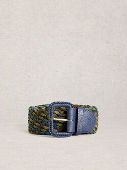 LEATHER WIDE WEAVE BELT
