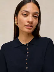 POPPY POLO LS SWEATER