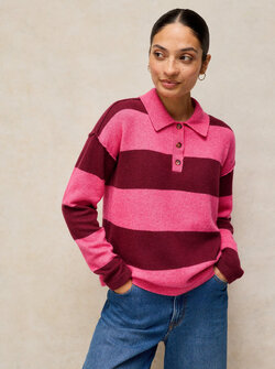 CAMILLA STRIPE COLLAR SWEATER