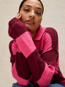 CAMILLA STRIPE COLLAR SWEATER