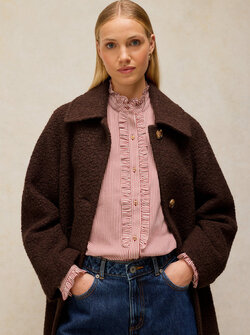 MANTEAU LAINE BOUCLÉE KELSEY