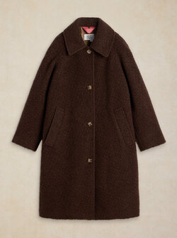 MANTEAU LAINE BOUCLÉE KELSEY