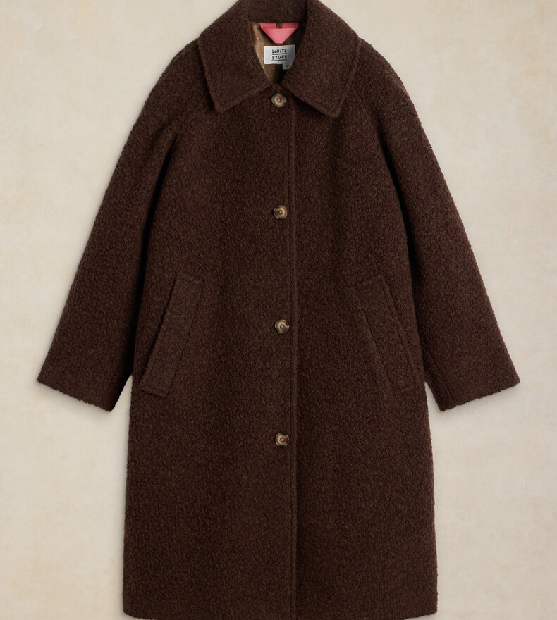 KELSEY BOUCLE WOOL BLEND COAT